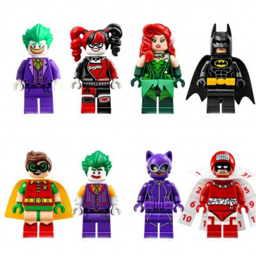 Lego Brick Batman 8 Figure Set